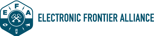 Electronic Frontier Alliance logo (blue)