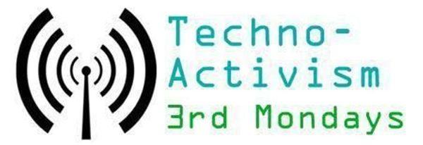 The logo of Techno-Activism 3rd Mondays.