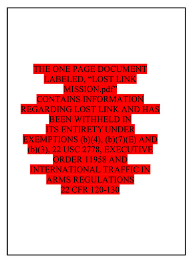 FBI Redacted Drone Document