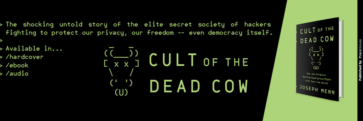 Cult of the Dead Cow Book Photo