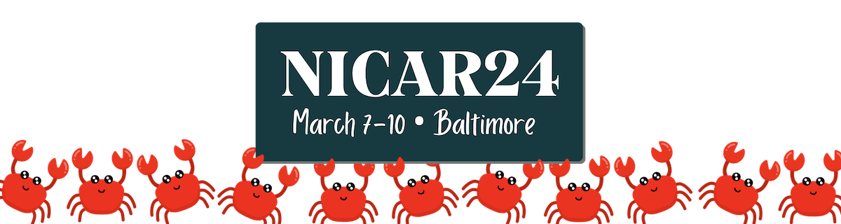 NICAR24 Conference Logo in Baltimore Maryland