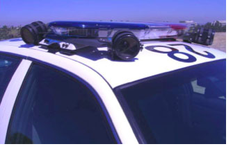 ALPR Camera on Top of Police Car